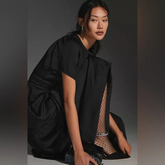 Anthropologie Black Somerset Maxi Dress XXS - Picture 6 of 6